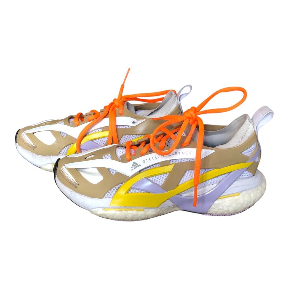 adidas Athletic Sneakers in Tan, White, Yellow & Orange - Picture 2 of 11